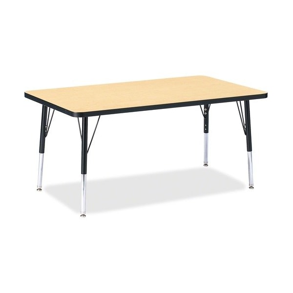 Jonti-Craft TABLE, RECTANGLE, 30X48, MP/BK JNT6473JCE011 - main